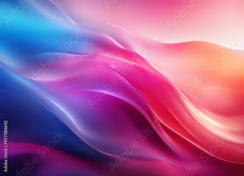 Wallpaper Mural abstract background with colorful waves Torontodigital.ca
