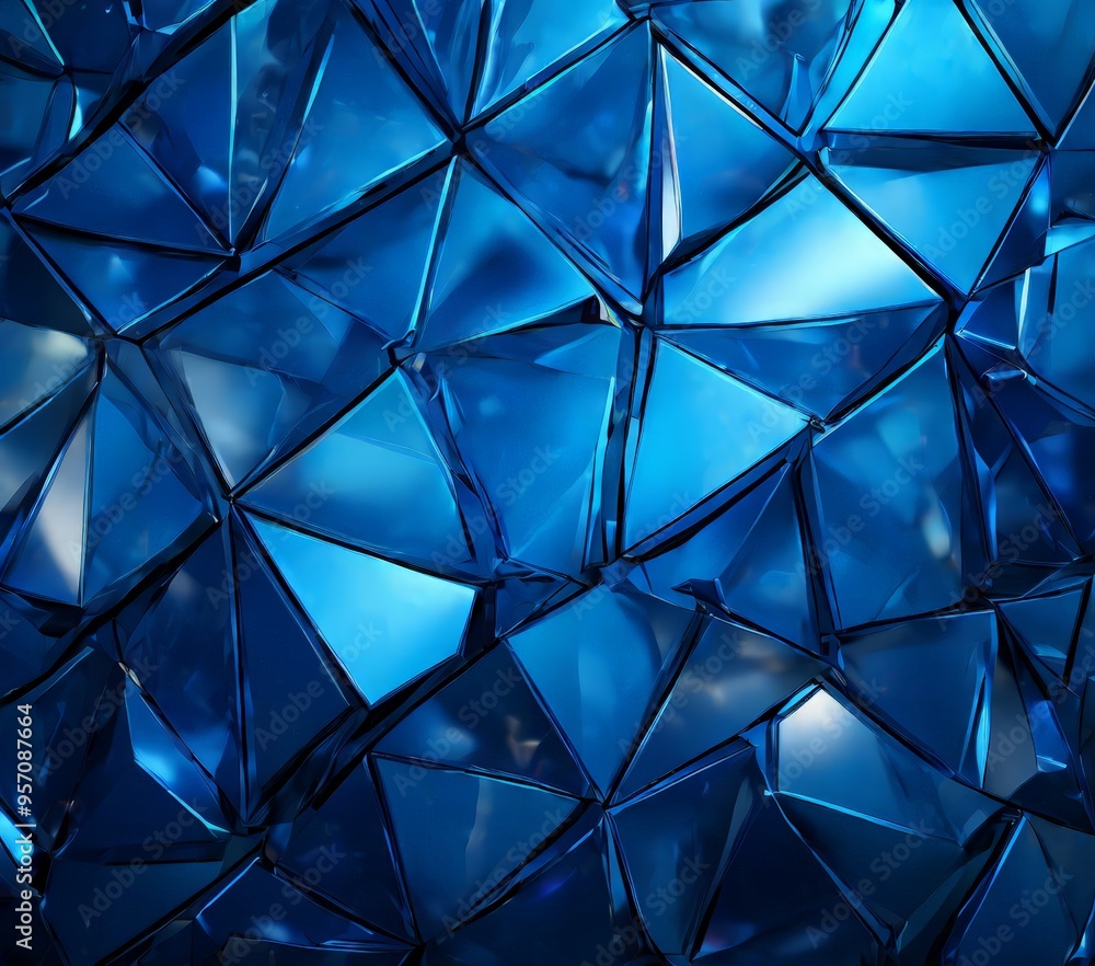blue background with many small pieces glass blue background with many small pieces glass