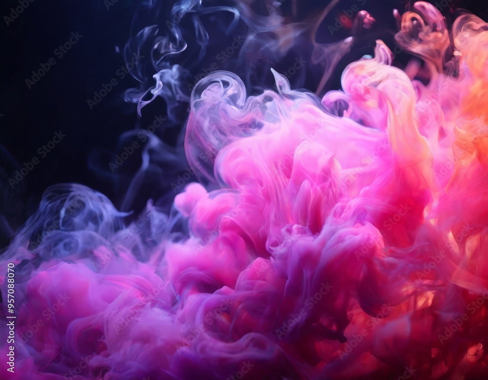 colorful smoke on black background colorful smoke on black background