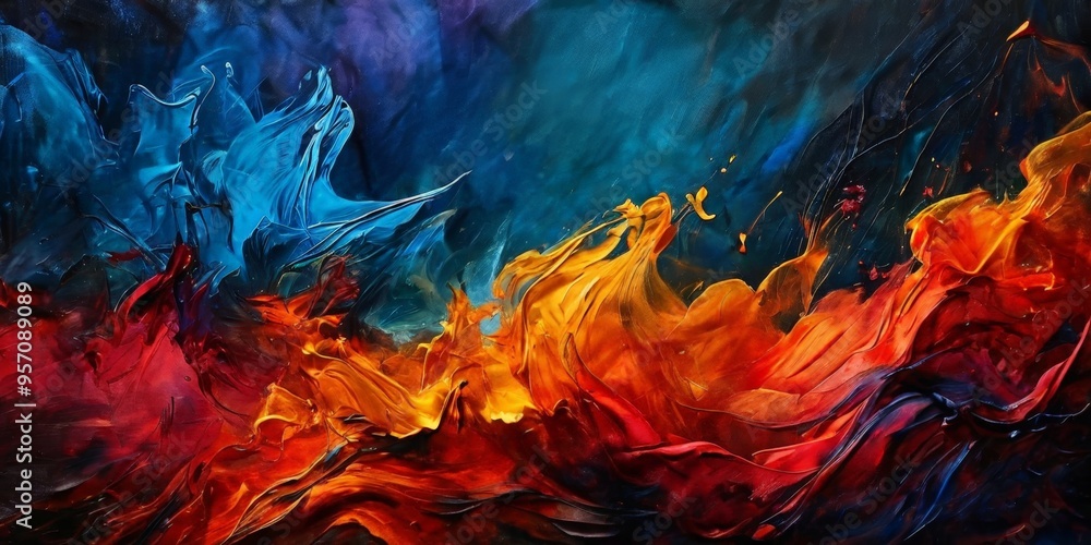 Fototapeta premium abstract painting art