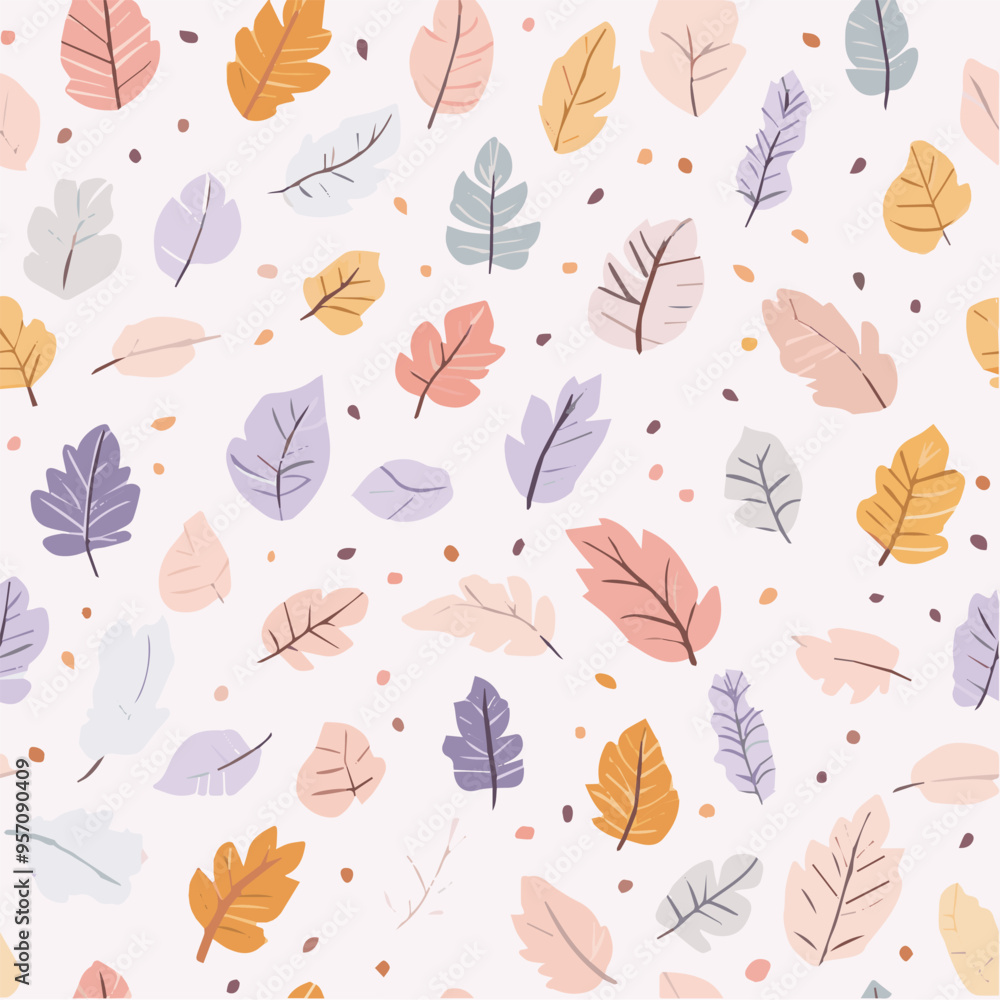 Seamless pattern with autumn leaves Seamless pattern with autumn leaves