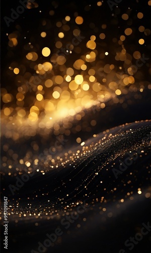 blur light is seen on black background