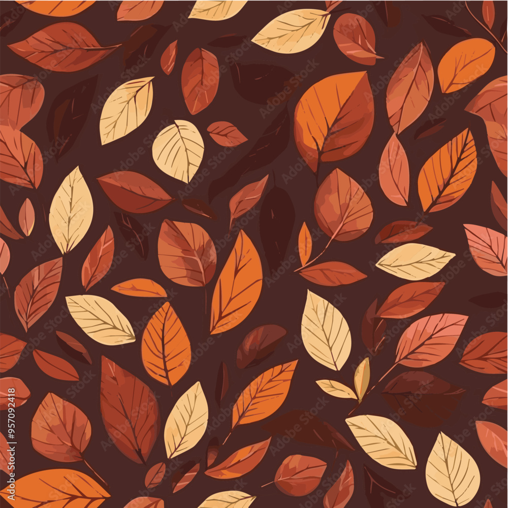 Seamless pattern with autumn leaves Seamless pattern with autumn leaves