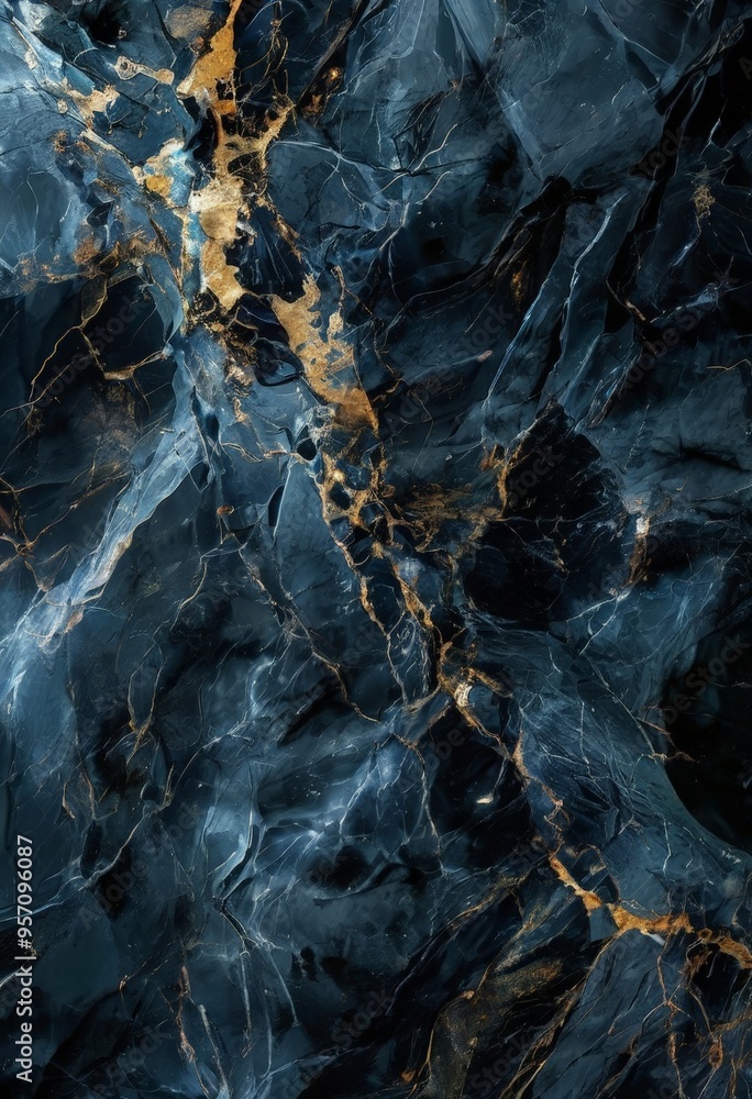 black marble background with gold and blue black marble background with gold and blue