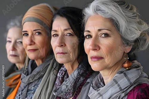 Confident Women Embrace Age and Beauty Together