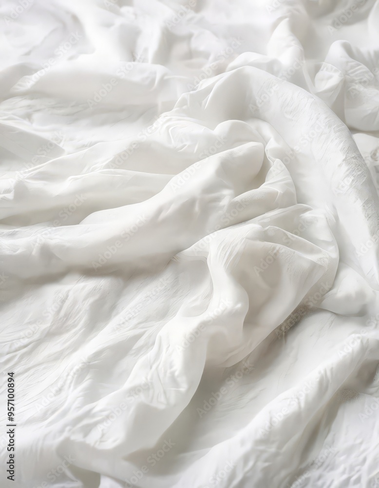 Obraz premium white bed with comforter