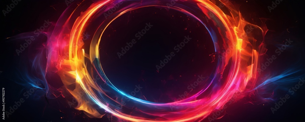 colorful circle with black background colorful circle with black background