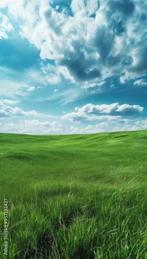 field with grass and blue sky field with grass and blue sky