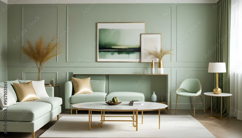 Photo interior modern design room 3d illustration Photo interior modern design room 3d illustration