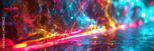 abstract colorful lights background