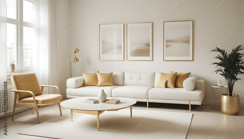 Photo interior modern design room 3d illustration Photo interior modern design room 3d illustration