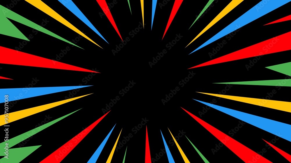 Fototapeta premium Abstract background of broken lines and lightning