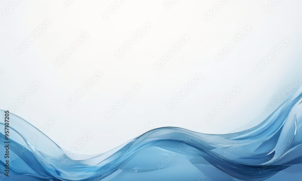 Obraz premium abstract blue wave background