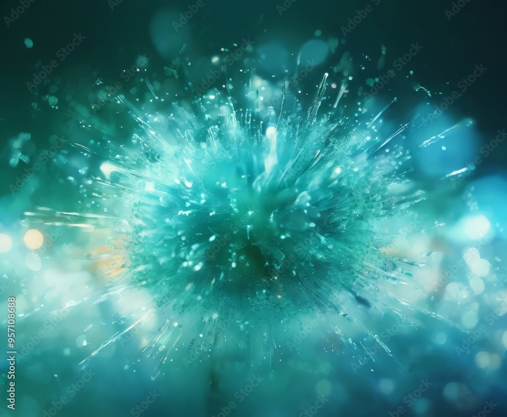 Fototapeta premium abstract blue explosion background