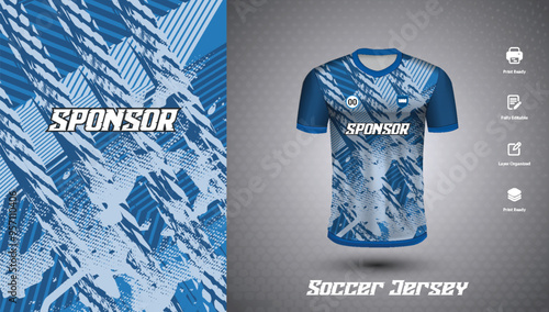 Soccer jersey design for sublimation or sports t-shirt design for cricket football
