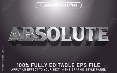 EDITABLE ABSOLUTE TEXT EFFECT