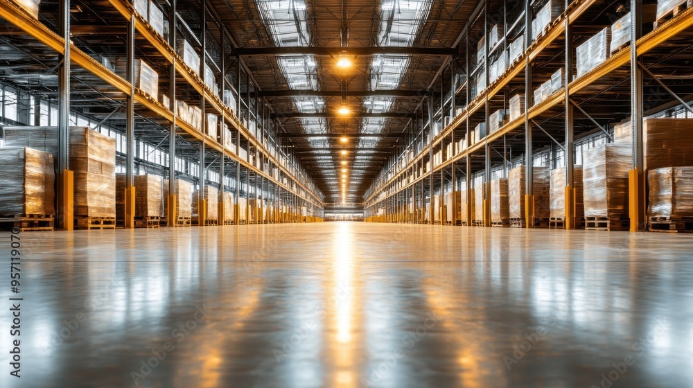 Empty Warehouse Interior Empty Warehouse Interior