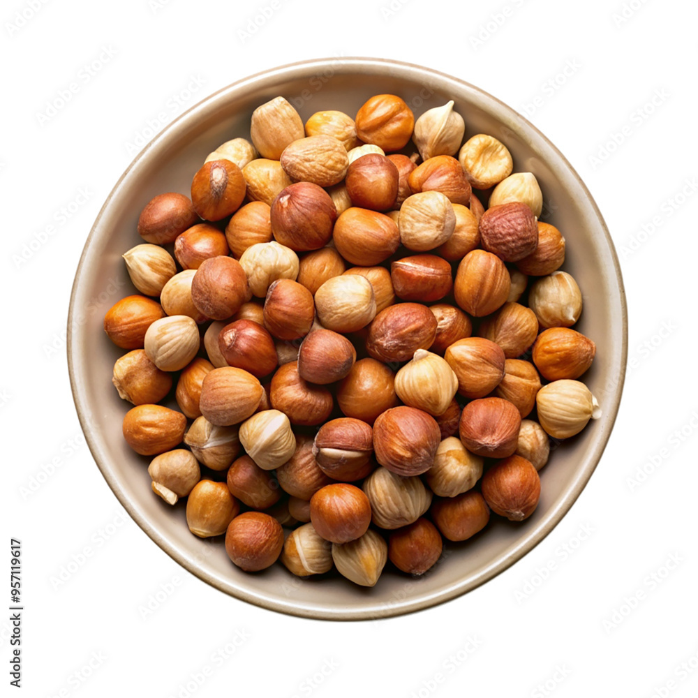 Fox nuts on plate isolated on transparent background. Fox nuts on plate isolated on transparent background.