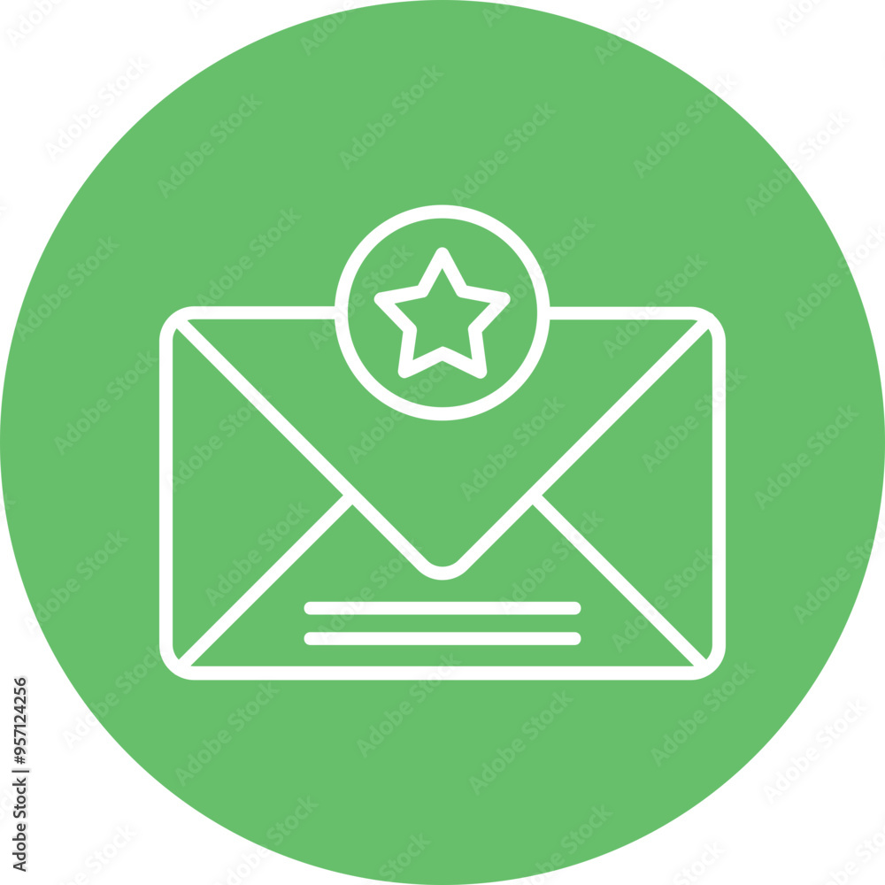 Starred Message Vector Icon Design Starred Message Vector Icon Design