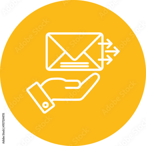 Send Mail Vector Icon Design