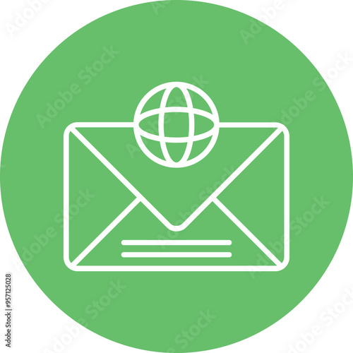 Global Communication Vector Icon Design