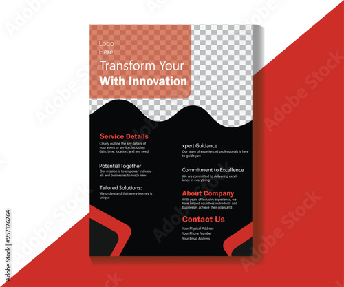 Creative professional  flyer, flyer template layout design,