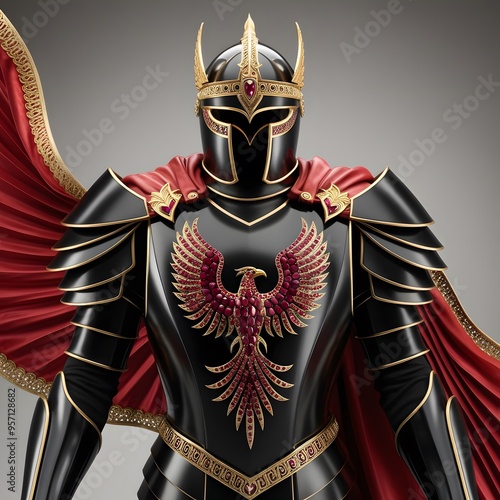 Black Phoenix Warrior Armor. photo