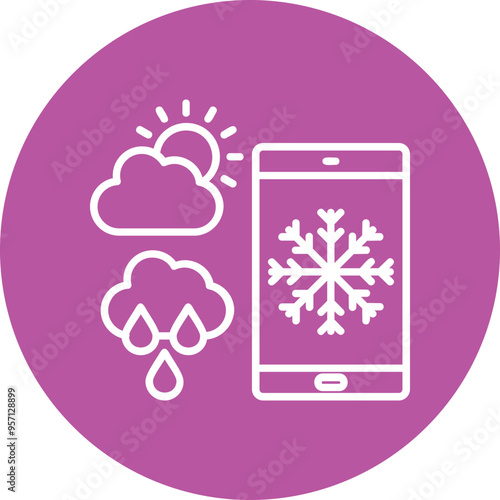 Forecast Vector Icon Design