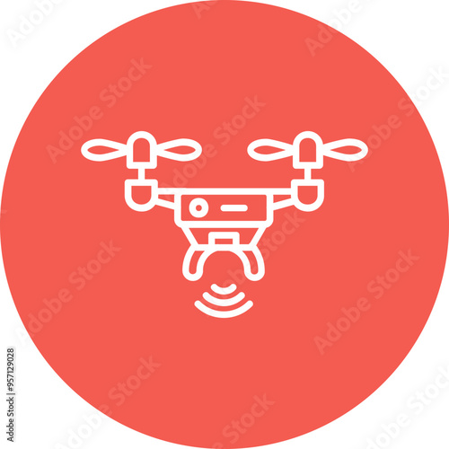 Drone Vector Icon Design