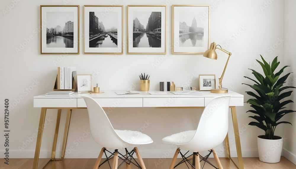 Photo interior modern design room 3d illustration Photo interior modern design room 3d illustration