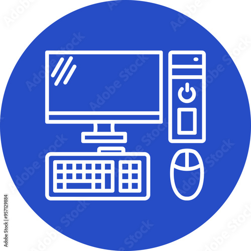 Computer Vector Icon Design