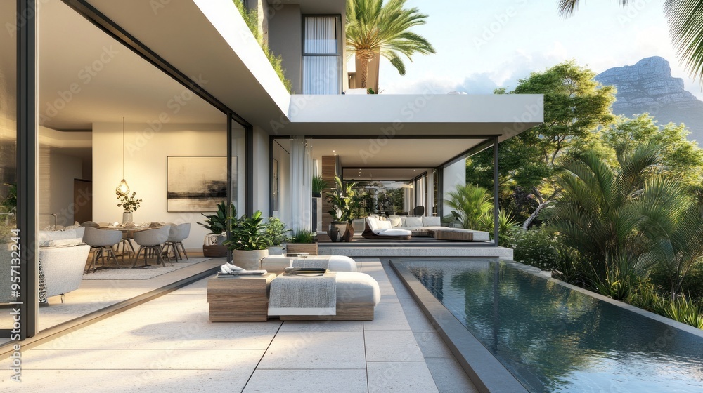 Modern Villa with Infinity Pool and Mountain Views Modern Villa with Infinity Pool and Mountain Views