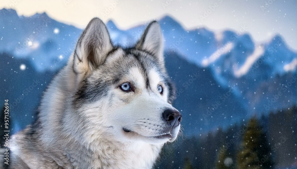 Very smart, intelligent and cute Siberian husky breed Very smart, intelligent and cute Siberian husky breed