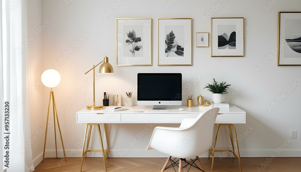 Photo interior modern design room 3d illustration Photo interior modern design room 3d illustration