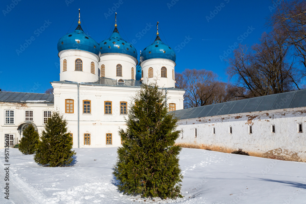 View of Saint George monastery, Novgorod the Great View of Saint George monastery, Novgorod the Great