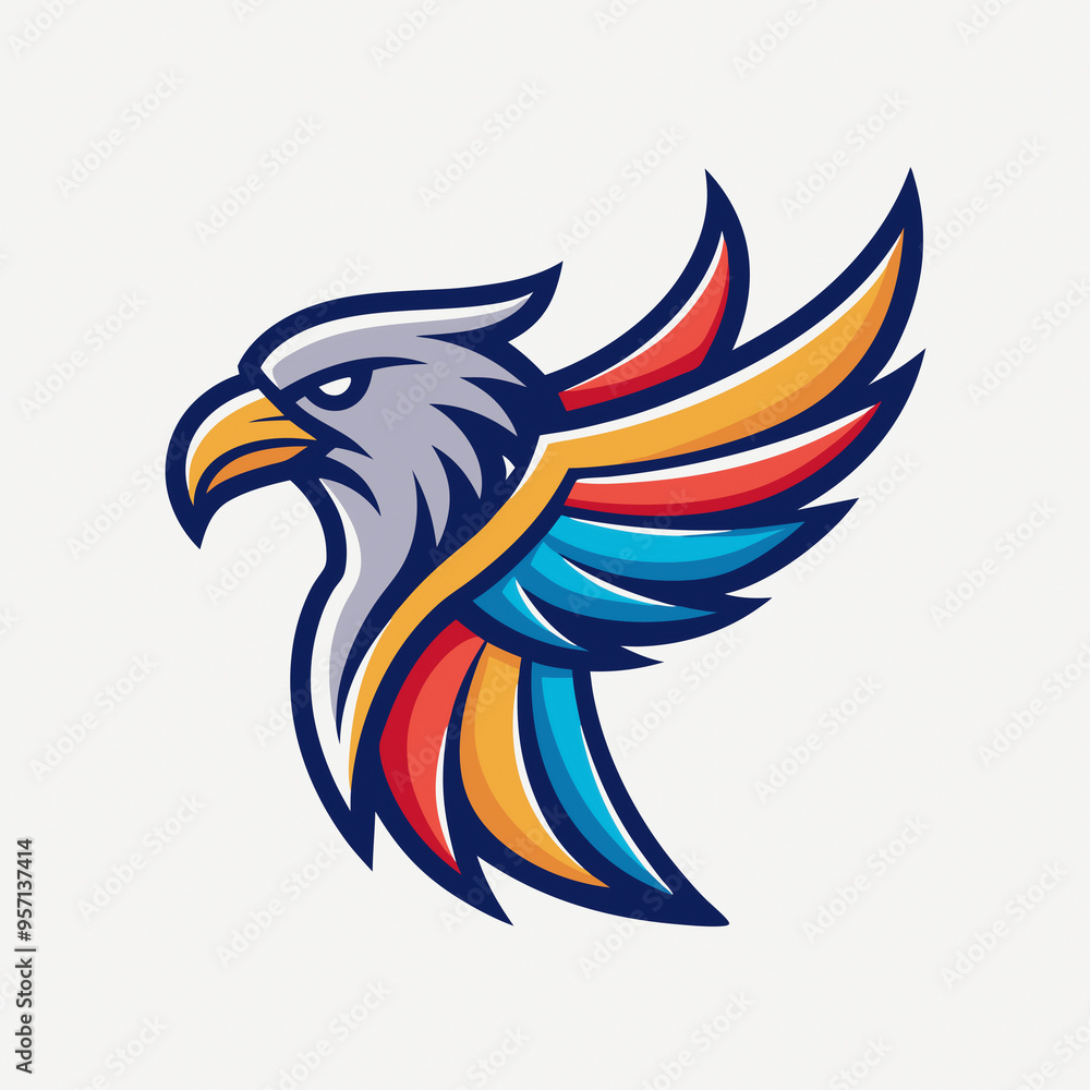Dynamic Eagle Shield Logo Design - Versatile for Graphics Ads, Banners, and Merchandise Dynamic Eagle Shield Logo Design - Versatile for Graphics Ads, Banners, and Merchandise