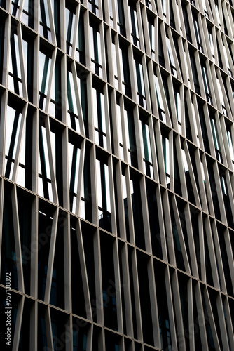 Wallpaper Mural Office building window glass abstract pattern use for background. Torontodigital.ca