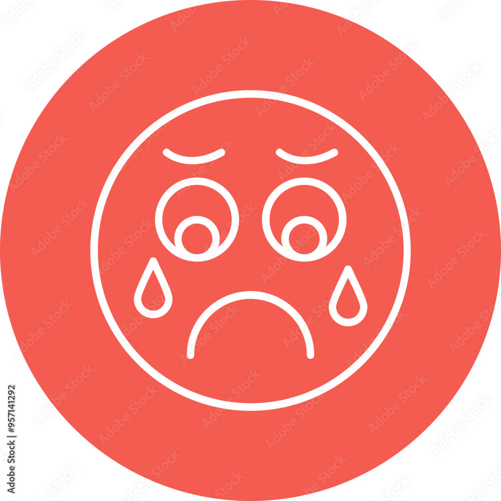 Sad Vector Icon Design Sad Vector Icon Design