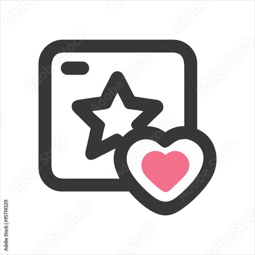 Favorite Icon | Heart Symbol for Likes, Favorites, and Social Media Interaction