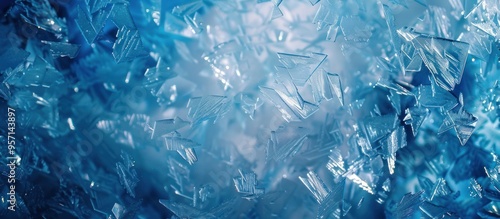 Wallpaper Mural Abstract blue background with ice crystal pattern Torontodigital.ca