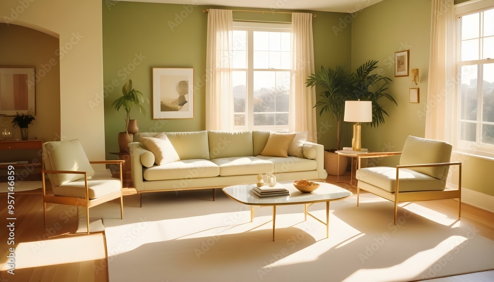 Photo interior modern design room 3d illustration Photo interior modern design room 3d illustration