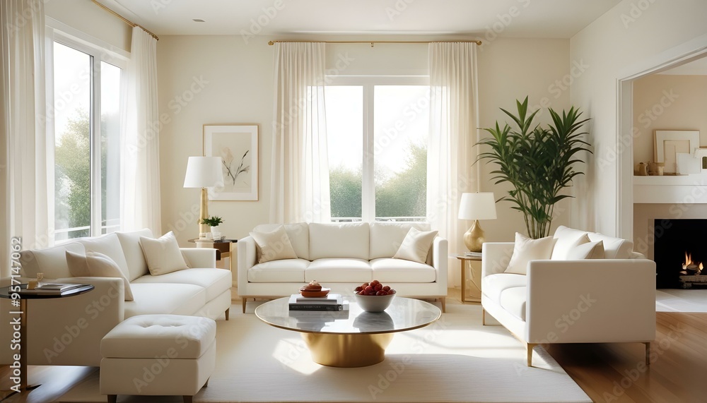 Photo interior modern design room 3d illustration Photo interior modern design room 3d illustration