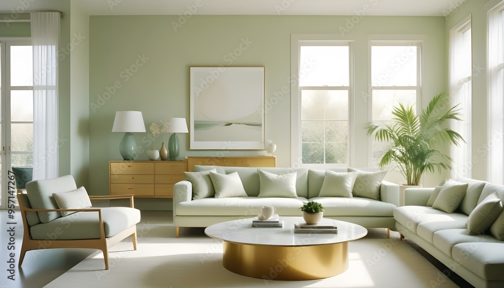 Photo interior modern design room 3d illustration Photo interior modern design room 3d illustration