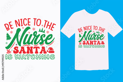 Christmas T shirt design or Lettering Christmas t shirt design template or Typography Santa T shirt design vector for the Christmas lover warm advance wishes for merry Christmas