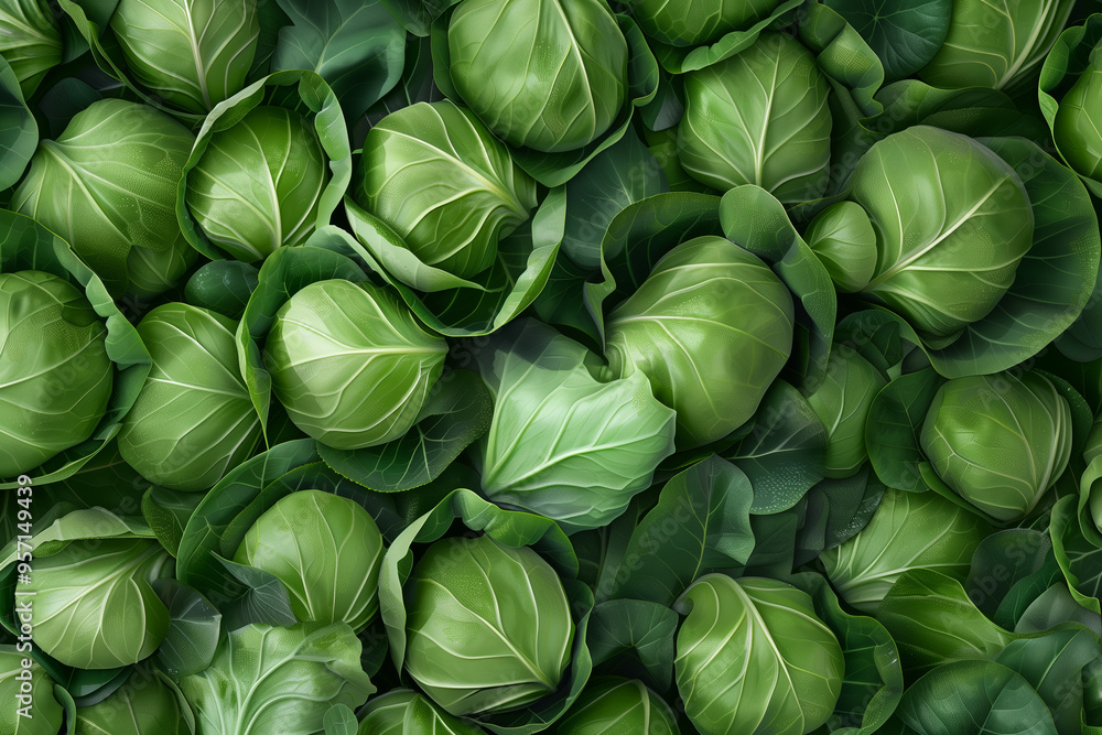 Obraz premium Cabbage heads.