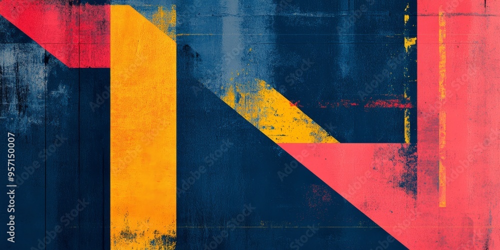 Naklejka premium Bold minimalist neo brutalism sale banner with oversized text and striking textures