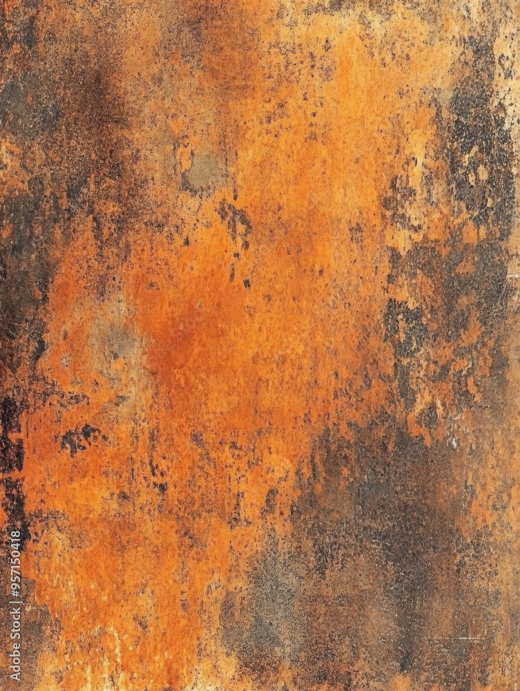 Rust on metal surface, corrosion texture, orange-brown hue Rust on metal surface, corrosion texture, orange-brown hue