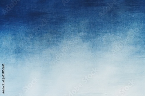 Navy blue and white gradient noisy grain background texture painted surface wall blank empty pattern with copy space for product design