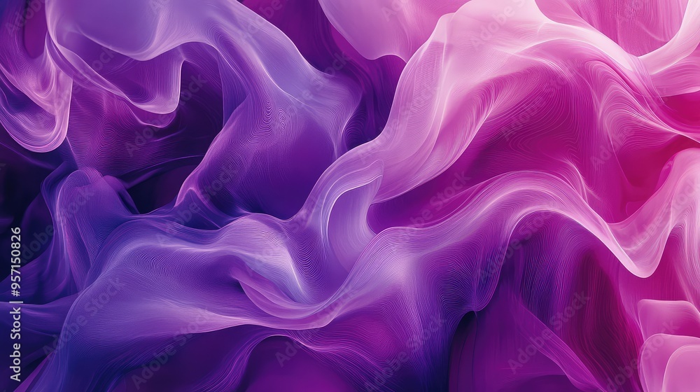 A fluid abstract pattern of flowing lines and curves in shades of purple and pink, evoking a sense of serenity and motion A fluid abstract pattern of flowing lines and curves in shades of purple and pink, evoking a sense of serenity and motion