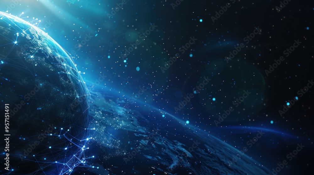 Obraz premium Global Network Connection